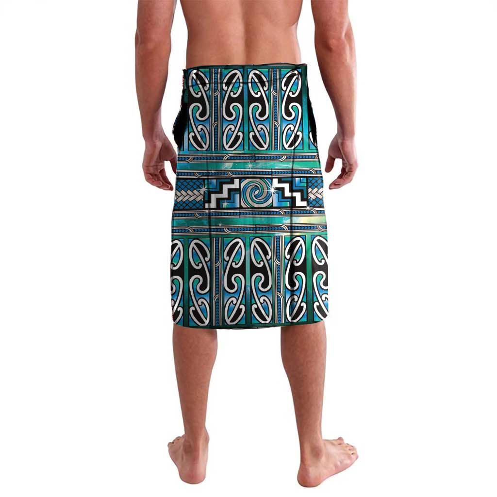 Maori Matariki Lavalava Green Galaxy Aesthetic Koru Art