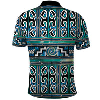 Maori Matariki Polo Shirt Green Galaxy Aesthetic Koru Art LT01 - Polynesian Pride