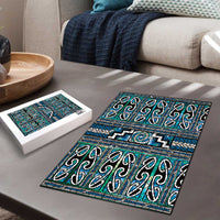 Maori Matariki Puzzle Green Galaxy Aesthetic Koru Art LT01 - Polynesian Pride
