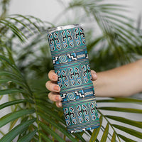 Maori Matariki Skinny Tumbler Green Galaxy Aesthetic Koru Art LT01 - Polynesian Pride