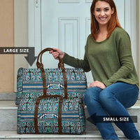 Maori Matariki Travel Bag Green Galaxy Aesthetic Koru Art LT01 - Polynesian Pride