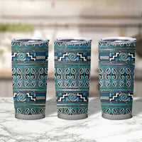 Maori Matariki Tumbler Cup Green Galaxy Aesthetic Koru Art LT01 - Polynesian Pride