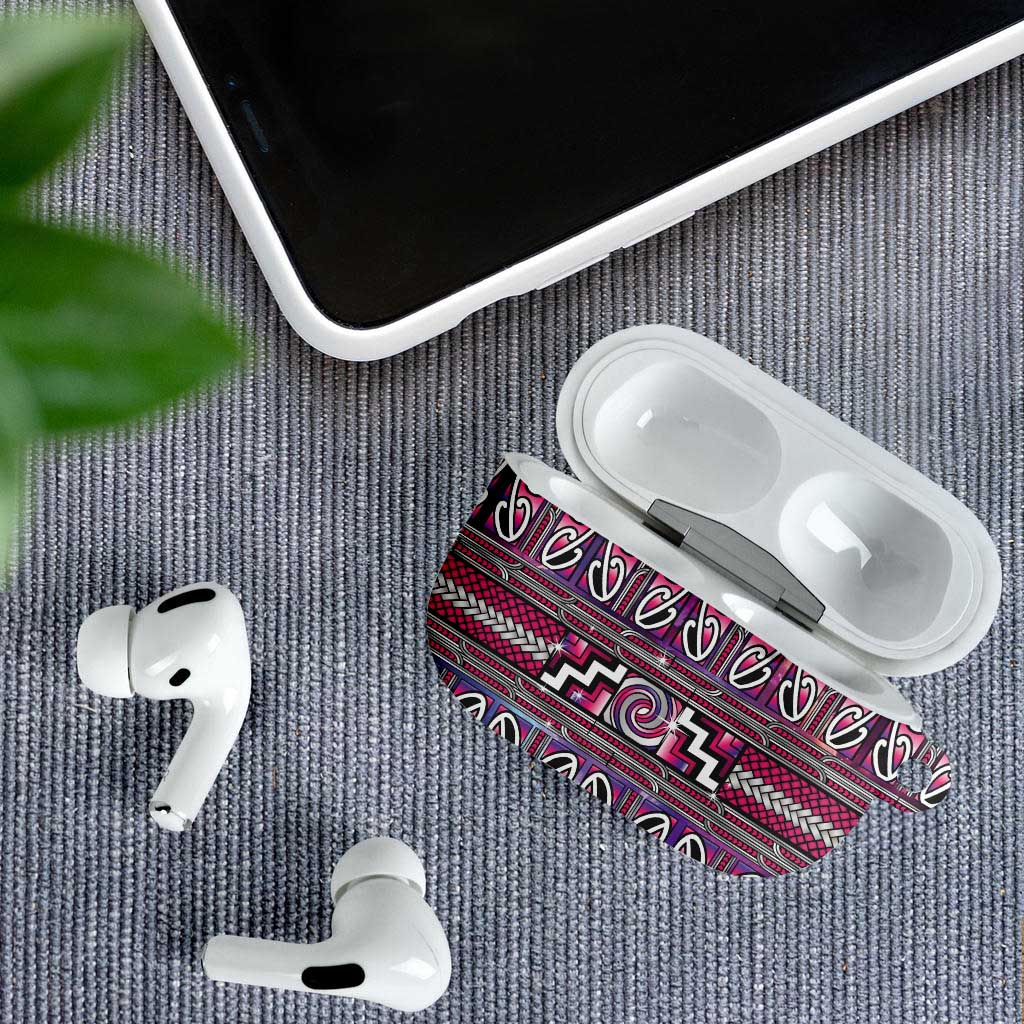 Maori Matariki AirPods Case Pink Galaxy Aesthetic Koru Art LT01 - Polynesian Pride
