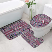 Maori Matariki Bathroom Set Pink Galaxy Aesthetic Koru Art