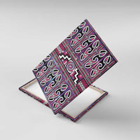 Maori Matariki Canvas Wall Art Pink Galaxy Aesthetic Koru Art LT01 With Frame Pink - Polynesian Pride