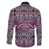 Maori Matariki Family Matching Summer Maxi Dress and Hawaiian Shirt Pink Galaxy Aesthetic Koru Art