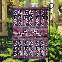 Maori Matariki Garden Flag Pink Galaxy Aesthetic Koru Art LT01 Garden Flag Pink - Polynesian Pride