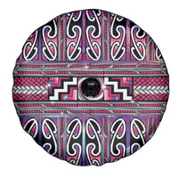Maori Matariki Spare Tire Cover Pink Galaxy Aesthetic Koru Art LT01 - Polynesian Pride