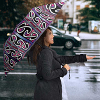 Maori Matariki Umbrella Pink Galaxy Aesthetic Koru Art