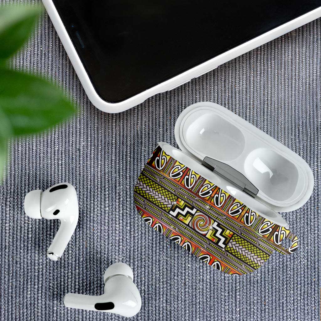Maori Matariki AirPods Case Yellow Galaxy Aesthetic Koru Art LT01 - Polynesian Pride