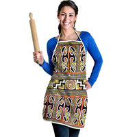Maori Matariki Apron Yellow Galaxy Aesthetic Koru Art LT01 - Polynesian Pride