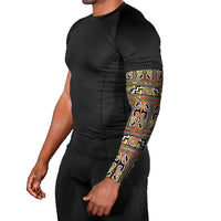 Maori Matariki Arm Sleeves Yellow Galaxy Aesthetic Koru Art LT01 - Polynesian Pride