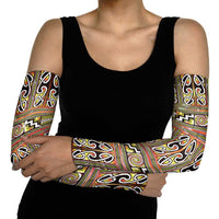 Maori Matariki Arm Sleeves Yellow Galaxy Aesthetic Koru Art LT01 - Polynesian Pride