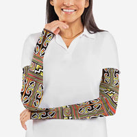 Maori Matariki Arm Sleeves Yellow Galaxy Aesthetic Koru Art LT01 - Polynesian Pride