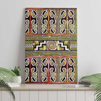 Maori Matariki Canvas Wall Art Yellow Galaxy Aesthetic Koru Art LT01 - Polynesian Pride