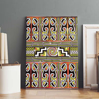 Maori Matariki Canvas Wall Art Yellow Galaxy Aesthetic Koru Art LT01 - Polynesian Pride