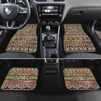 Maori Matariki Car Mats Yellow Galaxy Aesthetic Koru Art LT01 Set 4pcs Yellow - Polynesian Pride