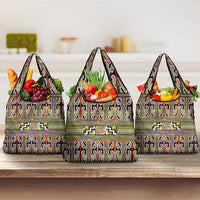 Maori Matariki Grocery Bag Yellow Galaxy Aesthetic Koru Art LT01 3-pack One Size Yellow - Polynesian Pride