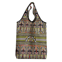 Maori Matariki Grocery Bag Yellow Galaxy Aesthetic Koru Art LT01 - Polynesian Pride