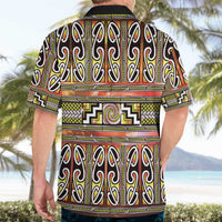 Maori Matariki Hawaiian Shirt Yellow Galaxy Aesthetic Koru Art LT01 - Polynesian Pride