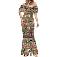 Maori Matariki Mermaid Dress Yellow Galaxy Aesthetic Koru Art LT01 - Polynesian Pride