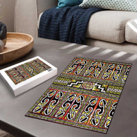 Maori Matariki Puzzle Yellow Galaxy Aesthetic Koru Art LT01 - Polynesian Pride
