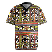 Maori Matariki Rugby Jersey Yellow Galaxy Aesthetic Koru Art LT01 Yellow - Polynesian Pride