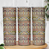 Maori Matariki Skinny Tumbler Yellow Galaxy Aesthetic Koru Art LT01 - Polynesian Pride