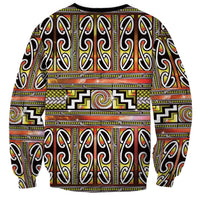 Maori Matariki Sweatshirt Yellow Galaxy Aesthetic Koru Art