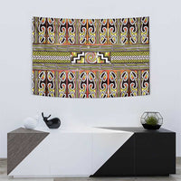 Maori Matariki Tapestry Yellow Galaxy Aesthetic Koru Art LT01 - Polynesian Pride