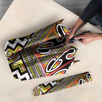 Maori Matariki Umbrella Yellow Galaxy Aesthetic Koru Art LT01 - Polynesian Pride