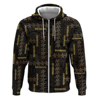 Hawaii Brown Plumeria Lei Black Hoodie Frangipani Floral Heritage Art
