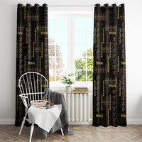 Hawaii Brown Plumeria Lei Black Window Curtain Frangipani Floral Heritage Art LT01 - Polynesian Pride