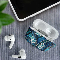 Polynesian Hibiscus Tropical Blue Floral AirPods Case Tribal Pattern LT01 - Polynesian Pride