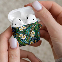 Polynesian Hibiscus Tropical Green Floral AirPods Case Tribal Pattern LT01 - Polynesian Pride