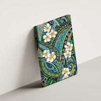 Polynesian Hibiscus Tropical Green Floral Canvas Wall Art Tribal Pattern LT01 - Polynesian Pride