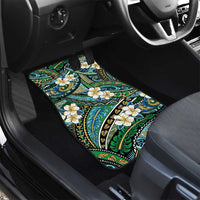 Polynesian Hibiscus Tropical Green Floral Car Mats Tribal Pattern LT01 - Polynesian Pride