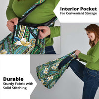 Polynesian Hibiscus Tropical Green Floral Grocery Bag Tribal Pattern LT01 - Polynesian Pride
