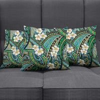 Polynesian Hibiscus Tropical Green Floral Pillow Cover Tribal Pattern - Polynesian Pride