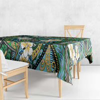 Polynesian Hibiscus Tropical Green Floral Tablecloth Tribal Pattern LT01 - Polynesian Pride