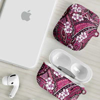 Polynesian Hibiscus Tropical Pink Floral AirPods Case Tribal Pattern LT01 - Polynesian Pride