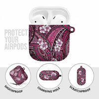 Polynesian Hibiscus Tropical Pink Floral AirPods Case Tribal Pattern LT01 - Polynesian Pride