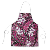 Polynesian Hibiscus Tropical Pink Floral Apron Tribal Pattern LT01 Pink - Polynesian Pride