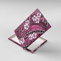 Polynesian Hibiscus Tropical Pink Floral Canvas Wall Art Tribal Pattern LT01 With Frame Pink - Polynesian Pride