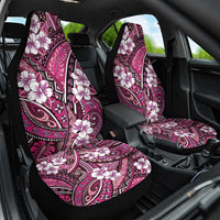 Polynesian Hibiscus Tropical Pink Floral Car Seat Cover Tribal Pattern - Polynesian Pride