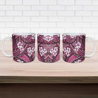Polynesian Hibiscus Tropical Pink Floral Ceramic Mug Tribal Pattern LT01 - Polynesian Pride