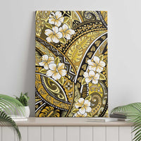 Polynesian Hibiscus Tropical Yellow Floral Canvas Wall Art Tribal Pattern LT01 - Polynesian Pride