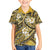 Polynesian Hibiscus Tropical Yellow Floral Family Matching Puletasi and Hawaiian Shirt Tribal Pattern - Polynesian Pride