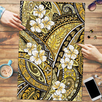 Polynesian Hibiscus Tropical Yellow Floral Puzzle Tribal Pattern LT01 Yellow - Polynesian Pride