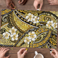 Polynesian Hibiscus Tropical Yellow Floral Puzzle Tribal Pattern LT01 - Polynesian Pride